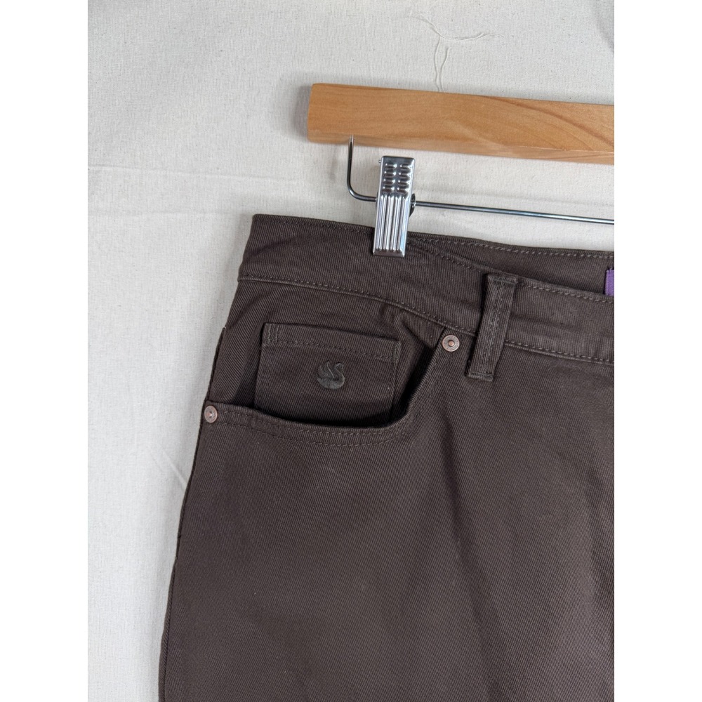 New Gloria Vanderbilt Amanda Slimming Classic Tapered Leg Pants size 16 Brown - Picture 7 of 12